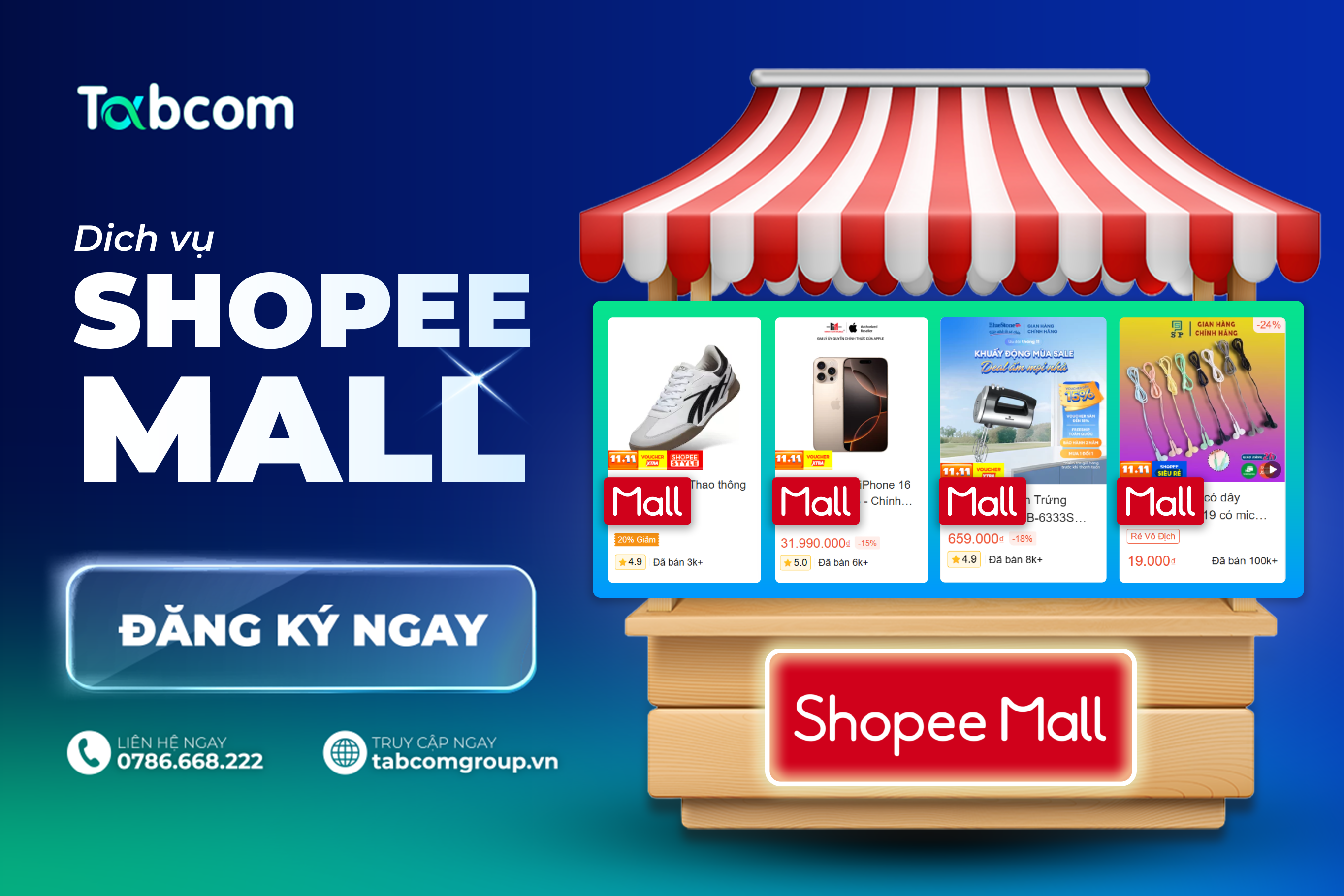 Nâng cấp Shopee Mall