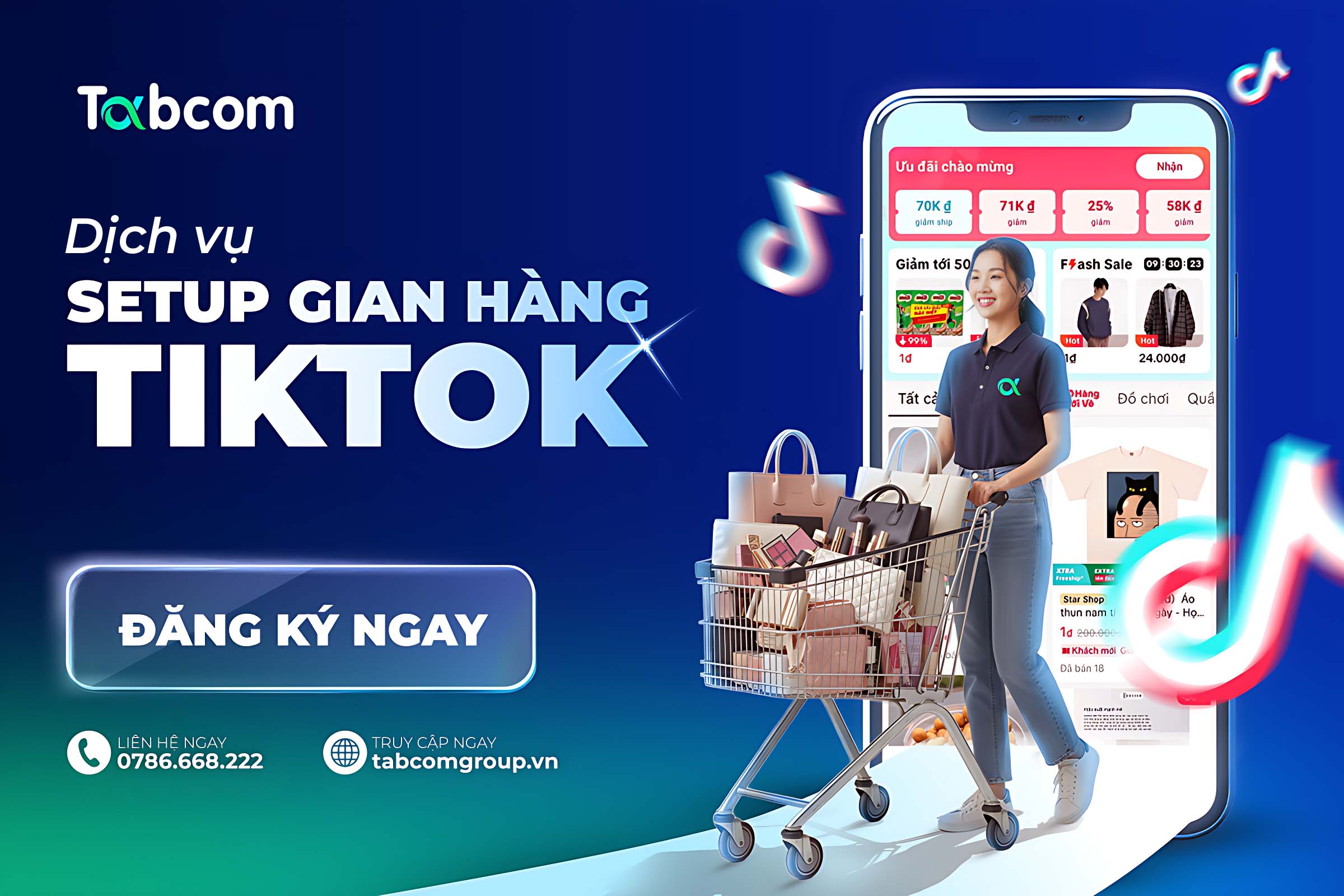 Set up gian hàng Tiktok